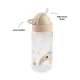Done by Deer Trinkflasche mit Strohhalm Celebration sand 350 ml
