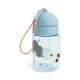 Done by Deer Trinkflasche mit Strohhalm Tiny farm blau 280 ml