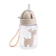 Done by Deer Trinkflasche mit Strohhalm Celebration sand 280 ml