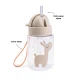 Done by Deer Trinkflasche mit Strohhalm Celebration sand 280 ml