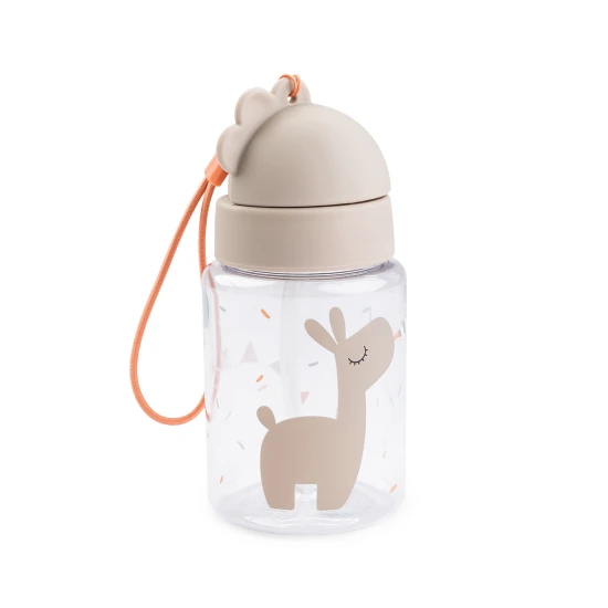 Done by Deer Trinkflasche mit Strohhalm Celebration sand 280 ml