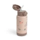 Done by Deer Isolierflasche mit Strohhalm Tiny farm rosa 340 ml