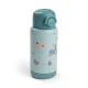 Done by Deer Isolierflasche mit Strohhalm Tiny farm blau 340 ml