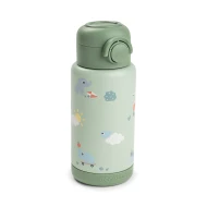 Isolierflasche mit Strohhalm Playground grün 340 ml