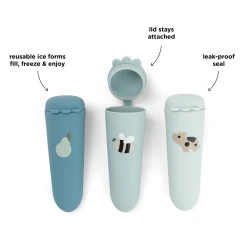 Silikon-Eisformen Dotti blau – 3 Stk.