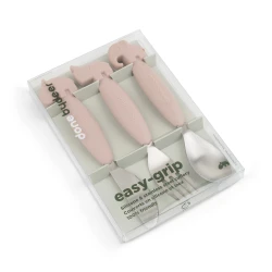 Easy-grip Besteckset Deer friends rosa