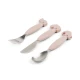 Done by Deer Easy-grip Besteckset Deer friends rosa