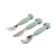 Done by Deer Easy-grip Besteckset Deer friends grün