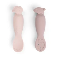 Lernlöffel-Set Tiny farm rosa