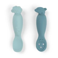Lernlöffel-Set Tiny farm blau