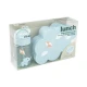 Done by Deer Snack-Set mit Trinkflasche Playground blau