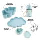 Done by Deer Snack-Set mit Trinkflasche Playground blau
