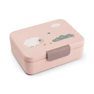 Snackbox mit Fach Tiny farm rosa
