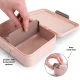 Done by Deer Snackbox mit Fach Tiny farm rosa