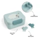 Done by Deer Kleine Snackbox mit Spießen Tiny farm blau