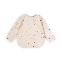 Ärmellätzchen mit Tasche Happy dots rosa