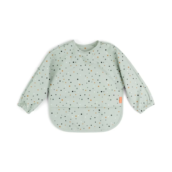 Done by Deer Ärmellätzchen mit Tasche Happy dots grün