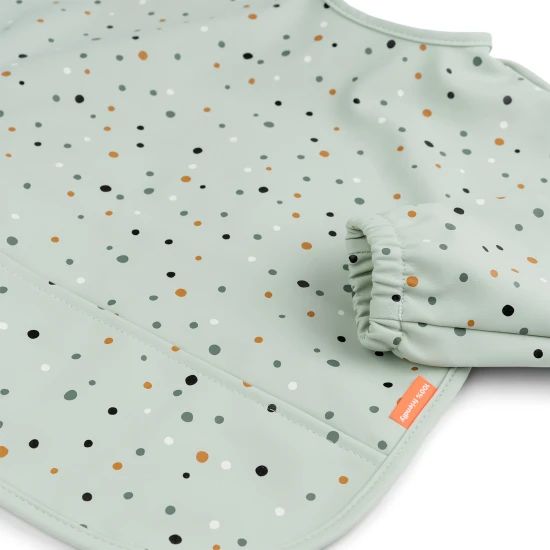 Done by Deer Ärmellätzchen mit Tasche Happy dots grün