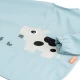 Done by Deer Ärmellätzchen mit Tasche Tiny farm blau