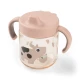 Done by Deer Lerntasse mit Schnabel und zwei Henkeln Tiny farm rosa