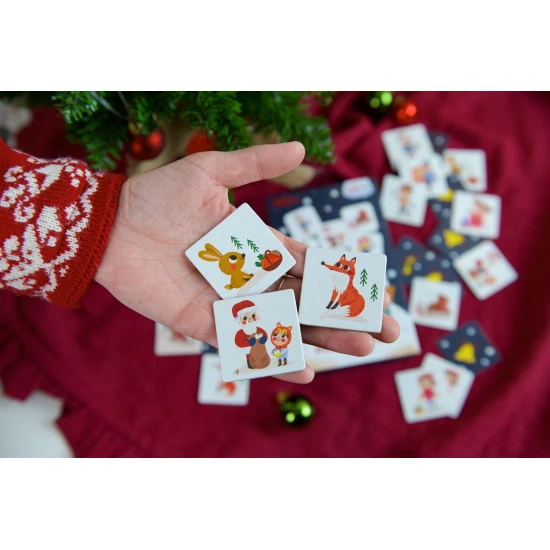 Kinder-Memory-Spiel mit Weihnachtsthema