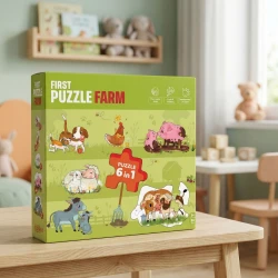 Erstes Puzzle Bauernhof 6in1