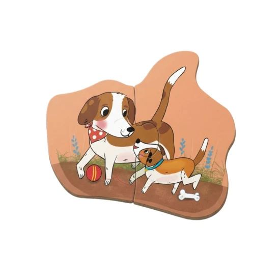 Mein erstes Puzzle Bauernhof 6-in-1 mit Bauernhoftieren und Tierbabys