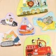 Erstes Puzzle „Transport 6-in-1“ – Kinderpuzzles mit Tieren und Fahrzeugen