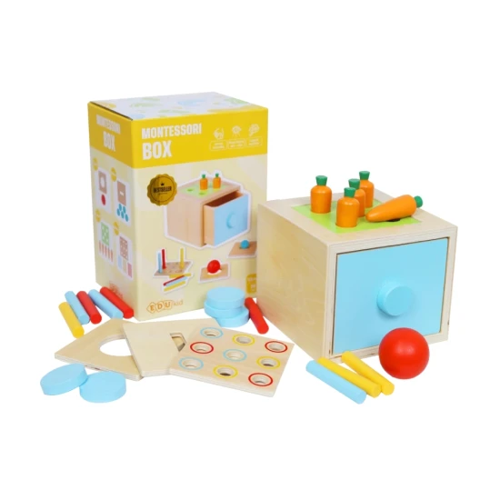Die Montessori-Box 4 in 1 ist das beste Multifunktionsspielzeug für die kindliche Entwicklung