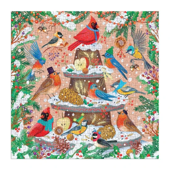 Puzzle Wintervögel 500 Teile Puzzle Wintervögel 500 Teile – Galison CHB8557