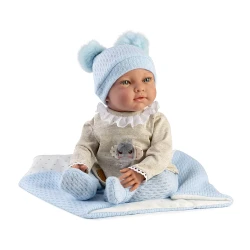 Guca Gewichtete Babypuppe Marc mit Geräuschen 42 cm