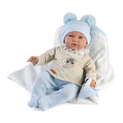 Guca Gewichtete Babypuppe Marc mit Geräuschen 42 cm
