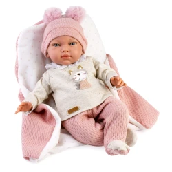 Guca Gewichtete Babypuppe Nerea mit Geräuschen 42 cm