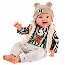 Guca Gewichtete Babypuppe Oliver mit Geräuschen 42 cm