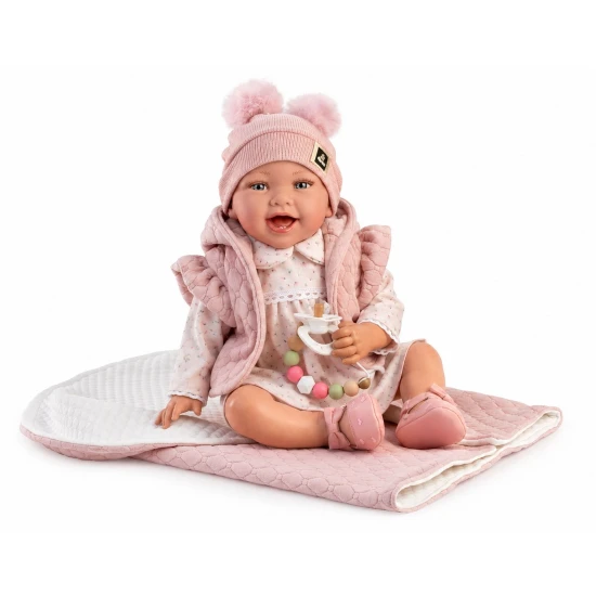 Guca Gewichtete Babypuppe Olivie mit Geräuschen 42 cm