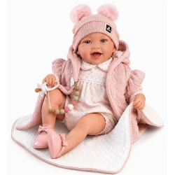 Guca Gewichtete Babypuppe Olivie mit Geräuschen 42 cm