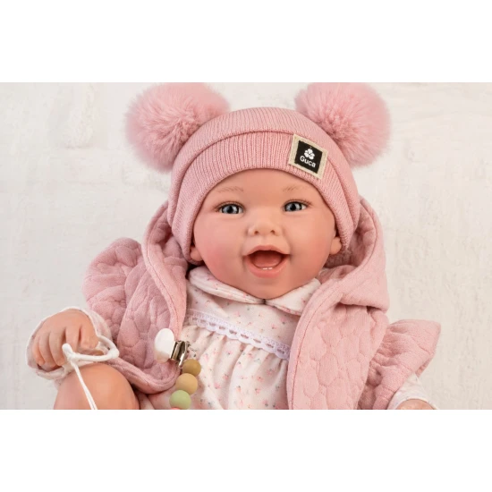 Guca Gewichtete Babypuppe Olivie mit Geräuschen 42 cm