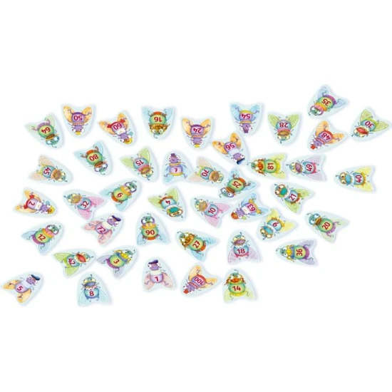 Brettspiel Pác Kleines Einmaleins bis 100 - Kinder lernen das Einmaleins und verbessern ihre Konzentration, während sie ein lustiges Spiel mit Fliegen spielen.