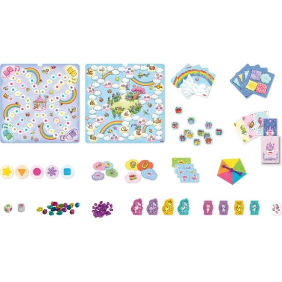 Set aus 9 Spielen Magisches Einhorn Haba – Gesellschaftsspiele für Kinder ab 3 Jahren