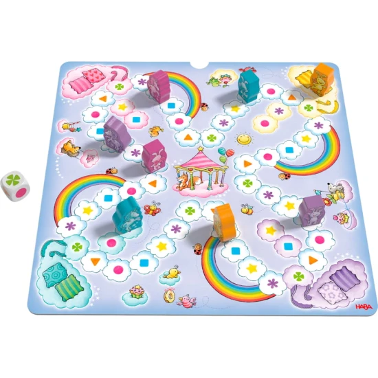 Set aus 9 Spielen Magisches Einhorn Haba – Gesellschaftsspiele für Kinder ab 3 Jahren