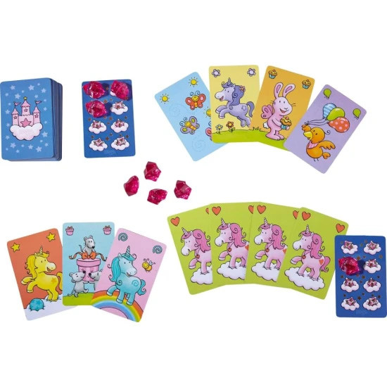 Set aus 9 Spielen Magisches Einhorn Haba – Gesellschaftsspiele für Kinder ab 3 Jahren