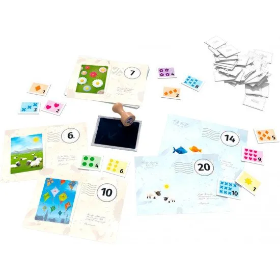 Pigeon Pio von Pigeon Post hat alle Hände voll zu tun (oder eher alle Flügel).