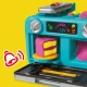 Hasbro Play-Doh Spielset Kuchen und Ofen