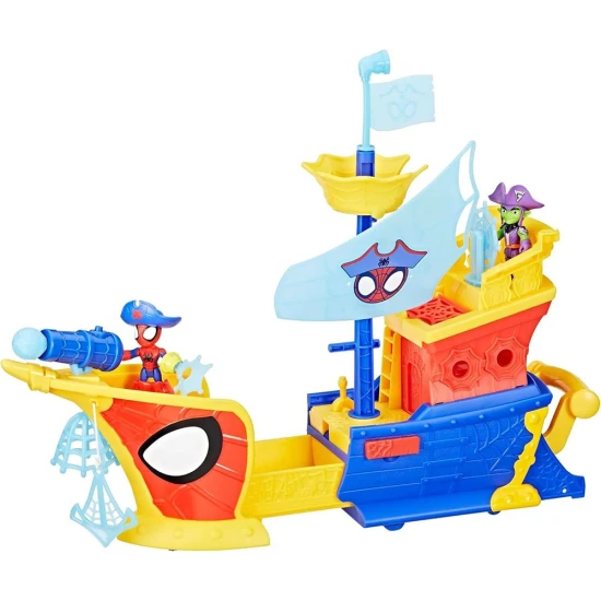 Spiderman Piratenschiff mit Seifenblasen Hasbro Spiderman Piratenschiff mit Seifenblasen 43 cm