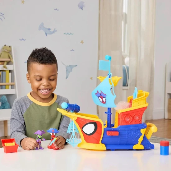 Spiderman Piratenschiff mit Seifenblasen Hasbro Spiderman Piratenschiff mit Seifenblasen 43 cm