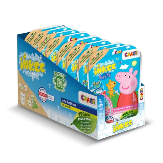 Sprudelnde Badebombe mit Überraschung Peppa Pig Sprudelnde Badebombe mit Überraschung Peppa Pig – INKEE 0743127