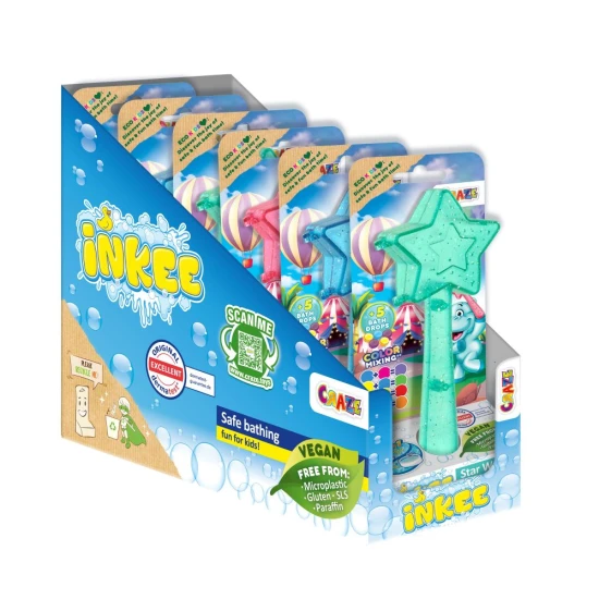Zauberstab Sparkling Drops mit Badetropfen Zauberstab Sparkling Drops mit Badetropfen – INKEE 0759388