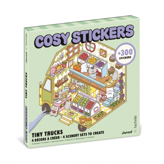 Janod Aufkleber Cosy Stickers Miniwelt Lieferwagen