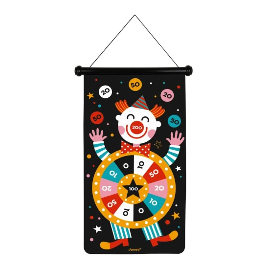 Magnetisches Zirkusziel - sichere Dartpfeile und doppelseitiges Ziel für mehr Spaß.