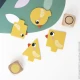 Game Birds Didaktik - pädagogisches Holzspiel zum Sortieren von Farben, Formen und Größen für Kinder